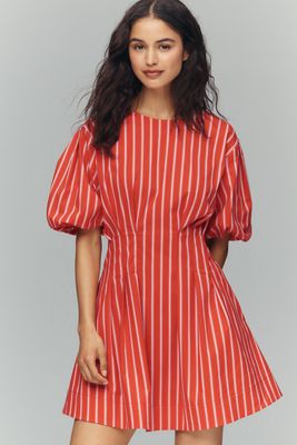 Exquise Tobie Puff-Sleeve Mini Dress