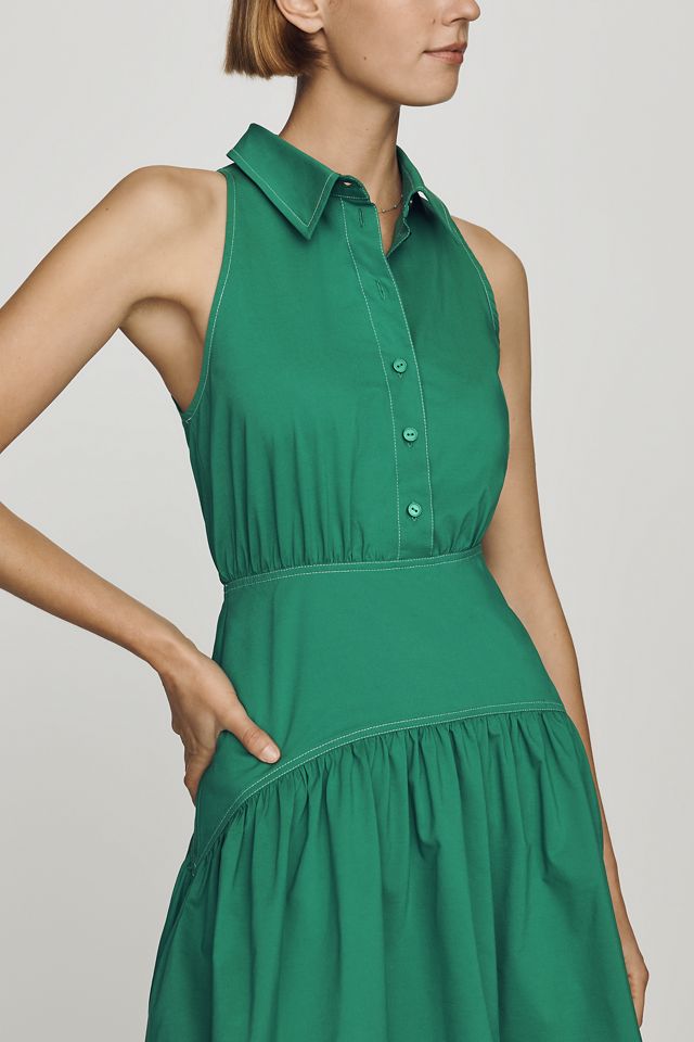 Tobie Drop-Waist Midi Shirtdress by Exquise #1