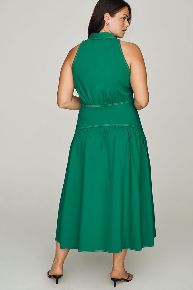 Tobie Drop-Waist Midi Shirtdress by Exquise #4