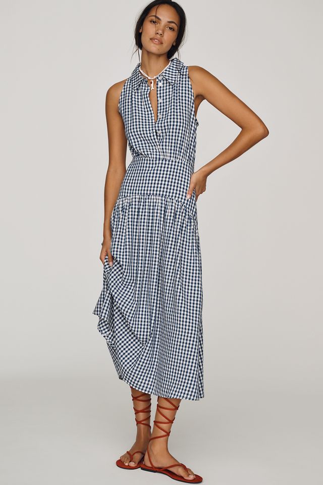 Tobie Drop-Waist Midi Shirtdress by Exquise #2