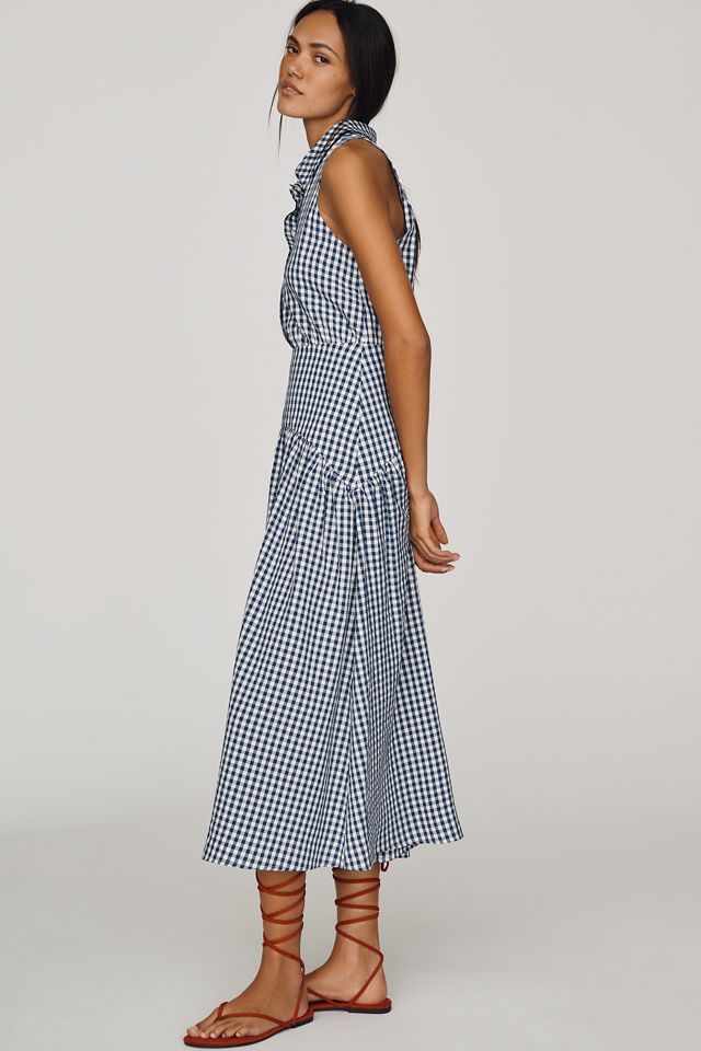 Tobie Drop-Waist Midi Shirtdress by Exquise #3