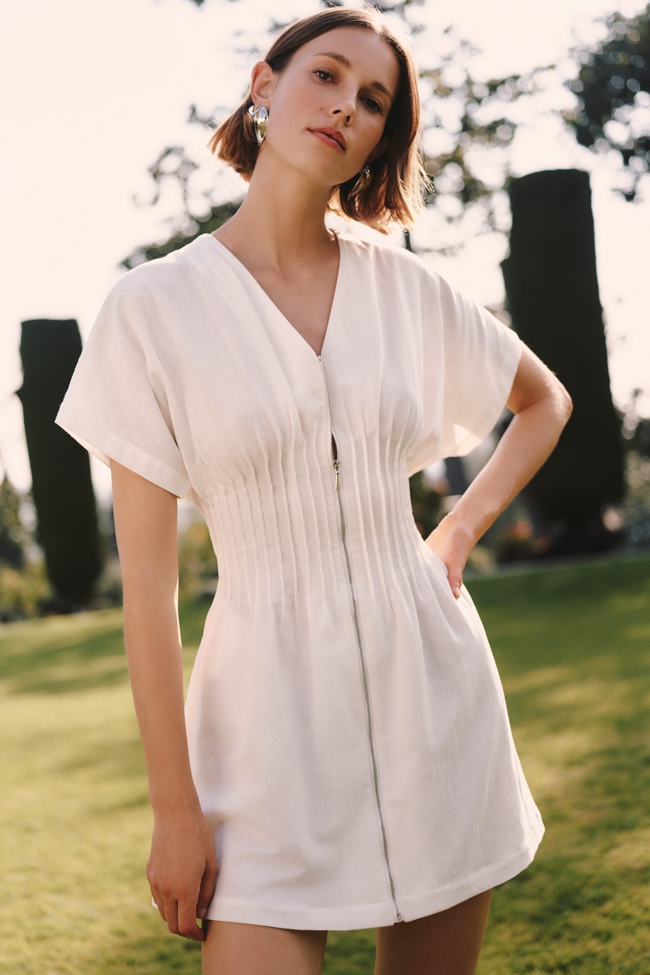 Exquise Tobie Pleated Mini Dress