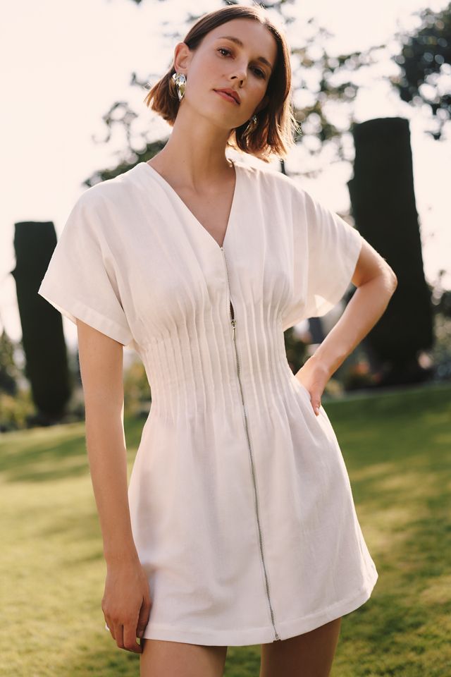 Exquise Tobie Pleated Mini Dress | Anthropologie