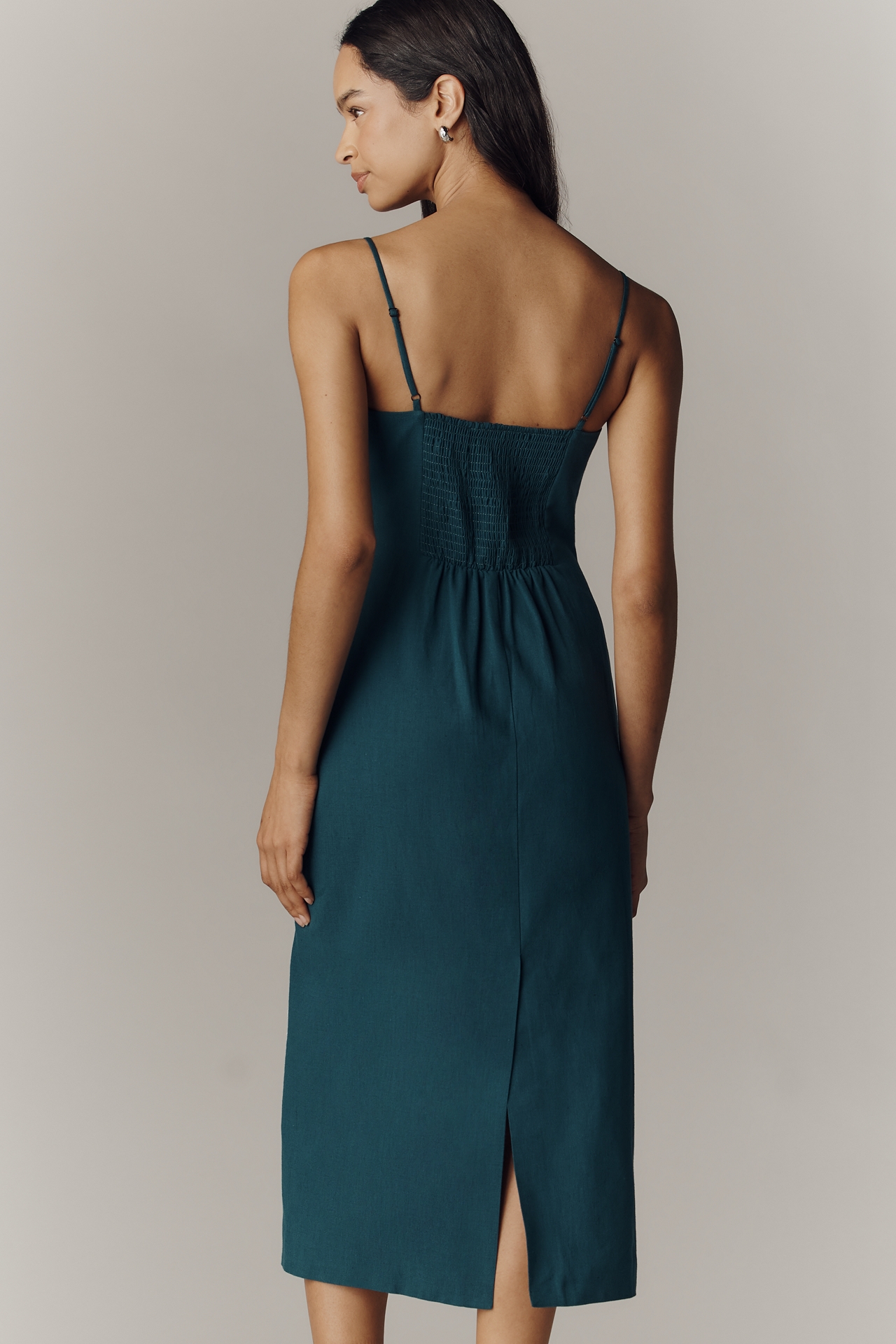 Exquise Linen Midi Dress