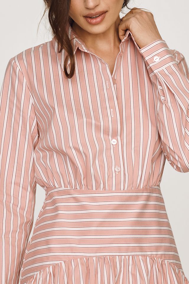 Vestido Camisero Mini con Cintura Caída de Exquise #1