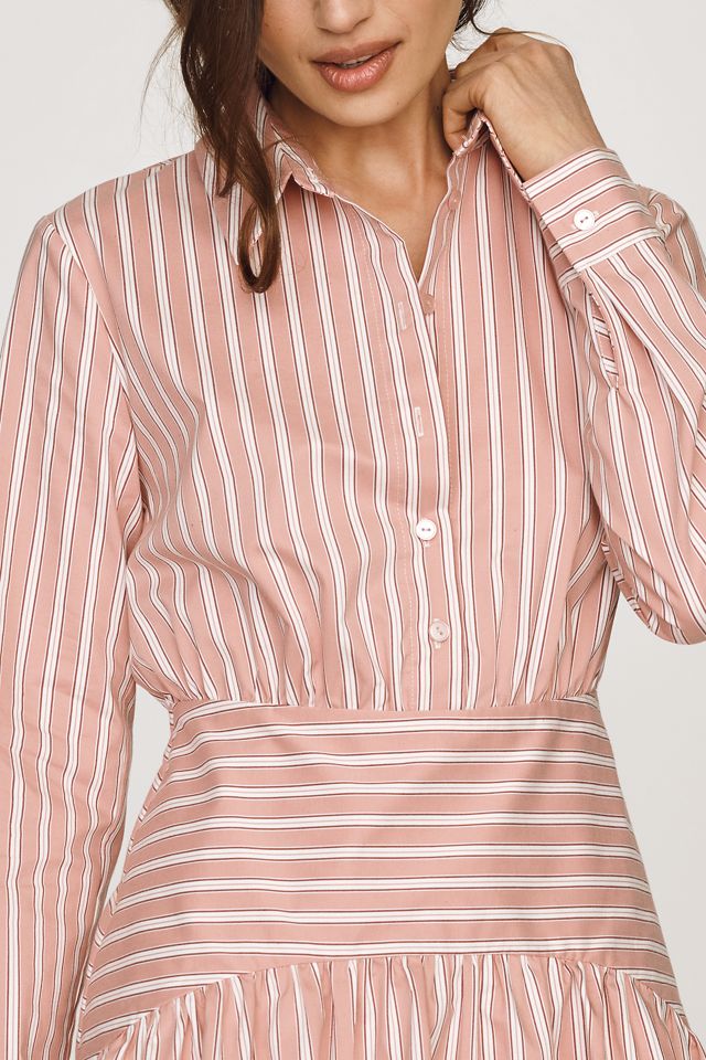 Vestido Camisero Mini con Cintura Caída de Exquise #3