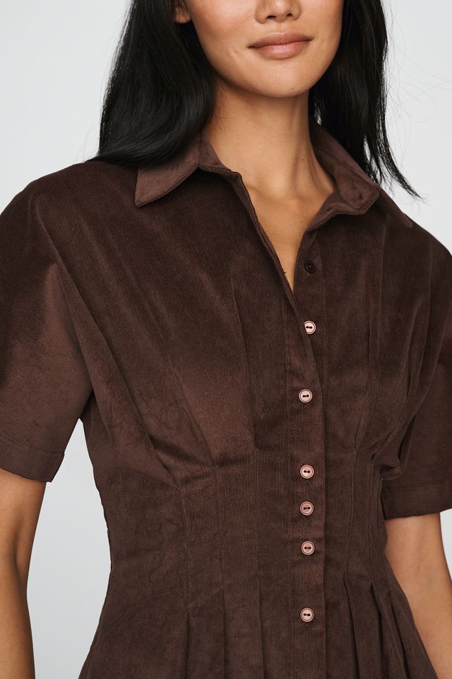 Exquise Tobie Corduroy Mini Shirtdress #2