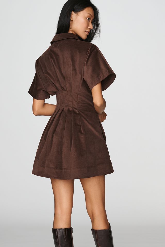 Exquise Tobie Corduroy Mini Shirtdress #3