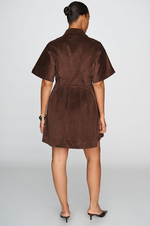 Exquise Tobie Corduroy Mini Shirtdress #6