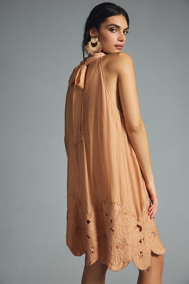 By Anthropologie Plus Sleeveless Beaded Mini Dress #1