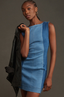 The Kendall Sleeveless Mini Dress by Pilcro: Denim Edition