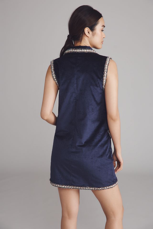 By Anthropologie Collared Corduroy Mini Dress #2