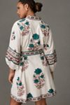 SUE SARTOR Flounce Shorty | Verdigris/Espresso Iris
