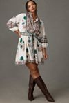 SUE SARTOR Flounce Shorty | Periwinkle Daisy