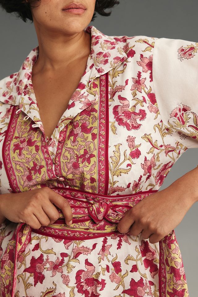 Sue Sartor Long-Sleeve Flounce Dress | Anthropologie