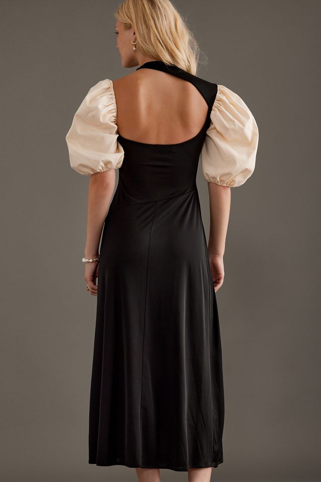 strapless open back dress The Joleena Dress-Red main image 1