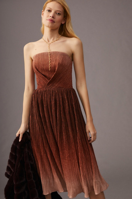 Dress The Population Strapless Ombré Dress