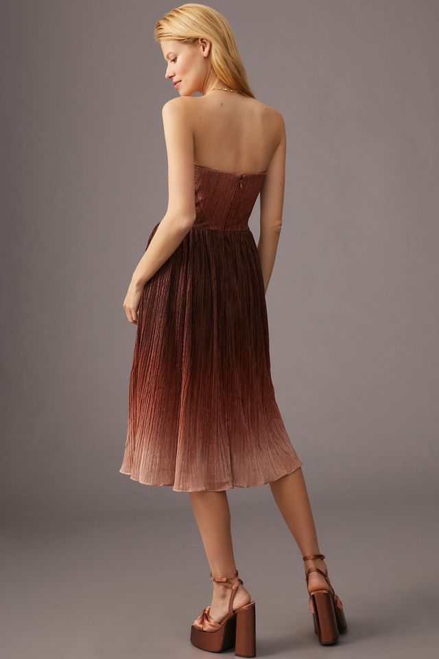 Dress The Population Strapless Ombr Dress