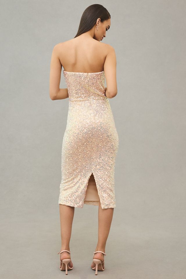 Dress The Population Viviana Strapless Sequin Dress #2