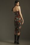 green emerald velvet dress Cosette Dress – Dress the Population main image 1