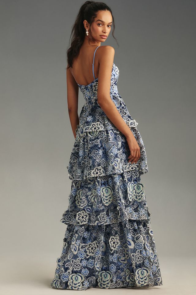 Dress The Population Heidi Tiered Maxi Dress #1