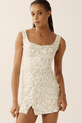 DRESS THE POPULATION MOXIE SLEEVELESS FITTED MINI DRESS 