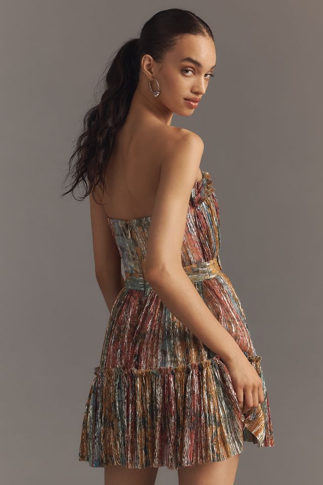 Dress The Population Petra Strapless Pleated Mini Dress #2