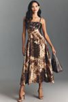 Dress The Population Miranda Strapless Sequin A-Line Midi Dress