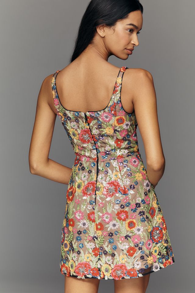 Dress The Population Devi Sleeveless Square-Neck Mini Dress #3