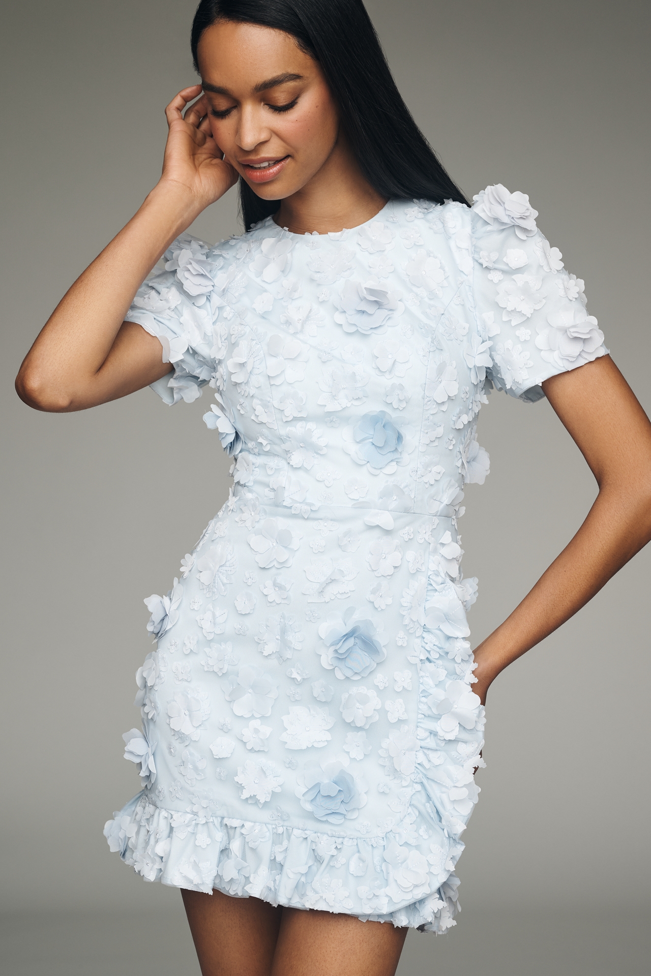 Dress The Population Brittany 3D Floral Mini