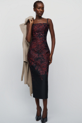 Dress The Population Viviana Midi Dress by Anthropologie