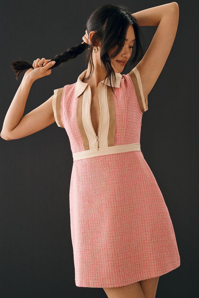 Anthropologie hot sale pink dress