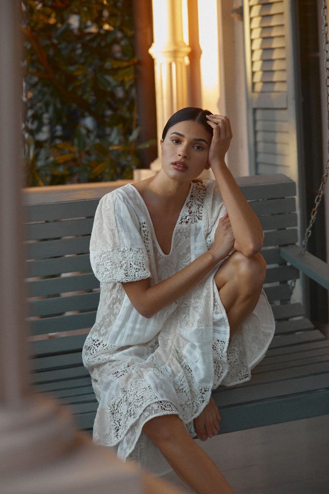 The Odells Tiered Lace Dress #1