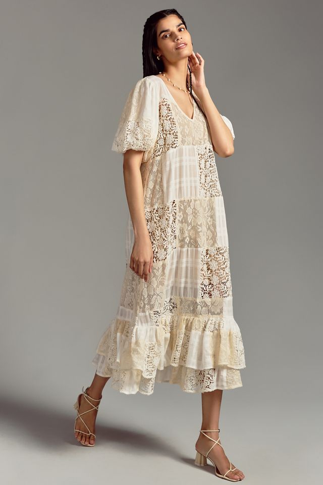 The Odells Tiered Lace Dress #6