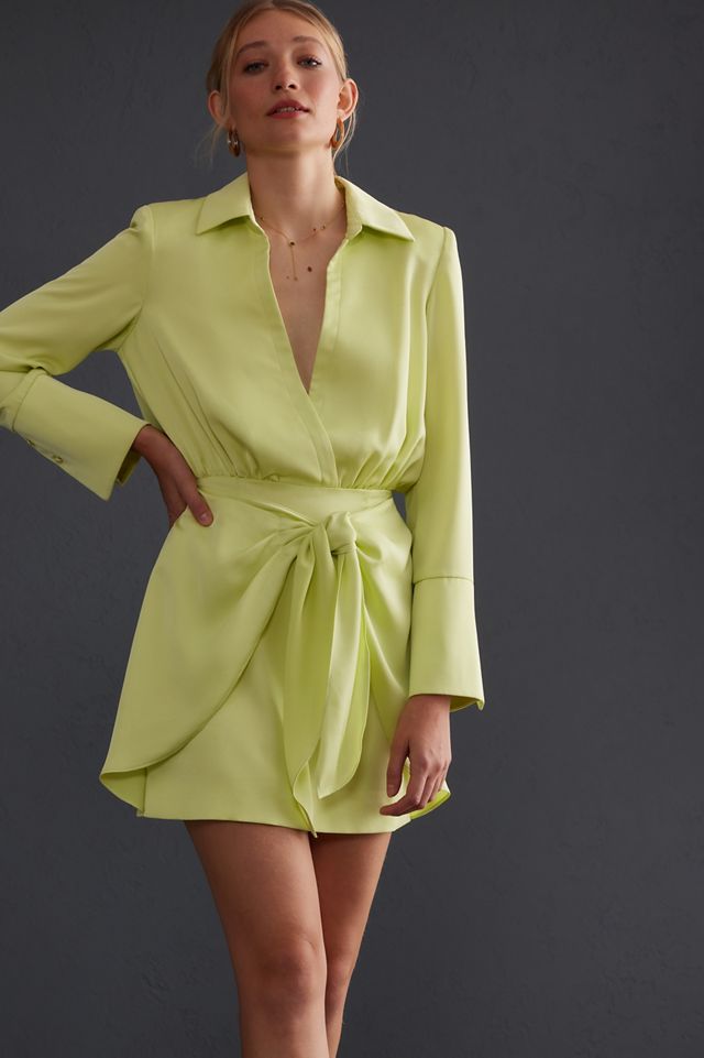 MISHA Reidun Satin Mini Dress #3