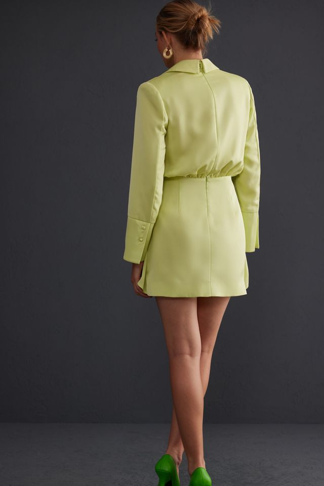 MISHA Reidun Satin Mini Dress #4