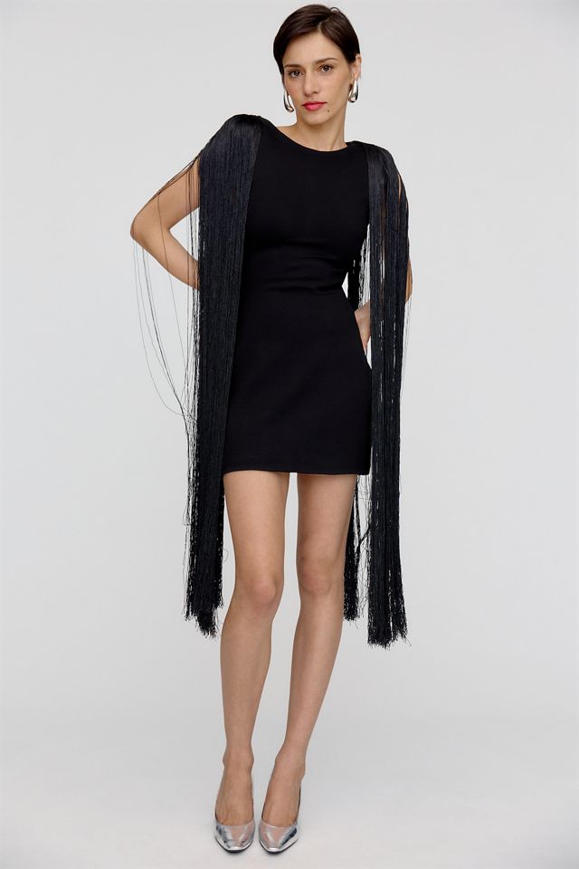 Bebe Fringe Hem Dress – Cynthia Rowley