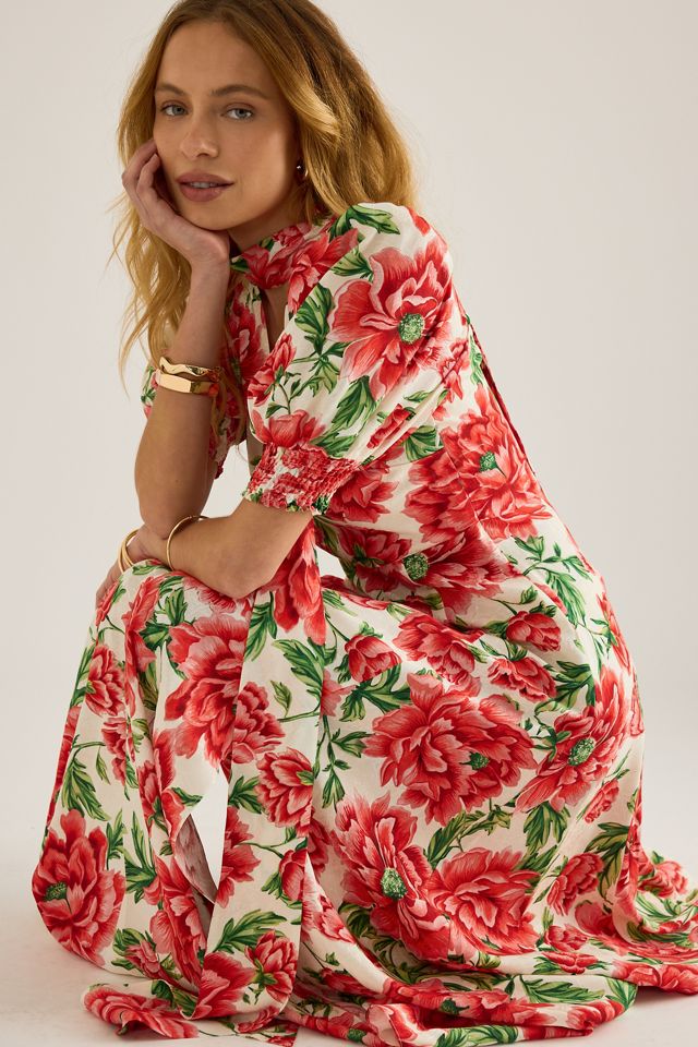 long sleeve dress cotton DF Cotton Maxi Dress Full Sleeves – DesignerFriday main image 0