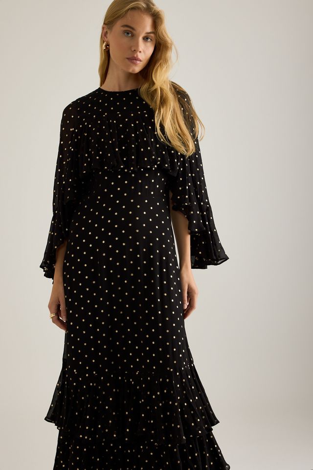 Queens of Archive Abito lungo Petula con paillettes lurex #2