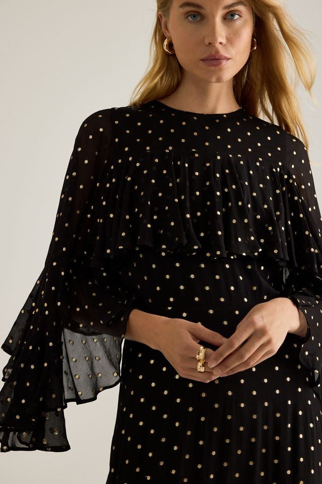 Queens of Archive Abito lungo Petula con paillettes lurex #3
