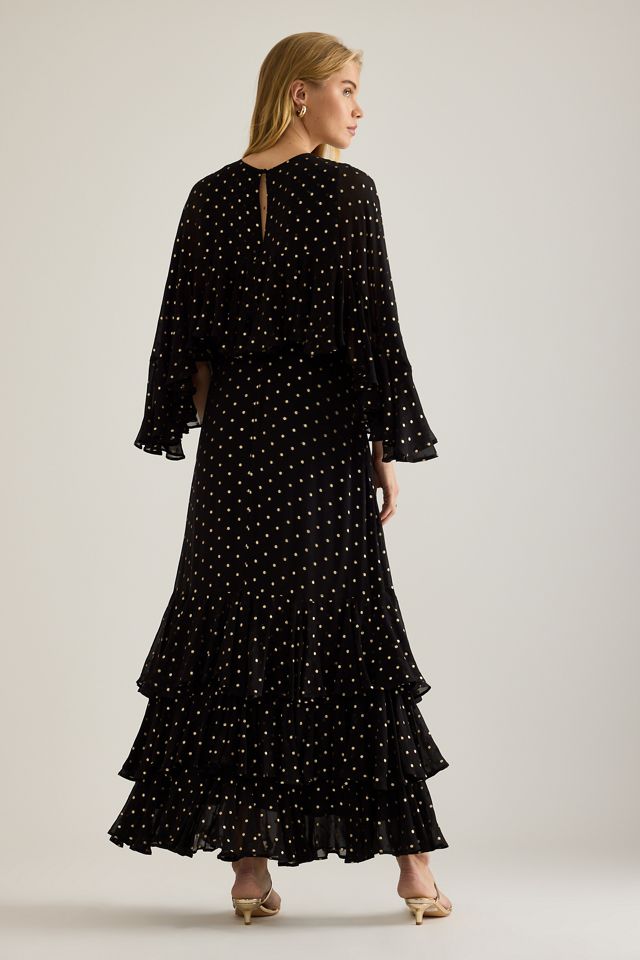 Queens of Archive Abito lungo Petula con paillettes lurex #1