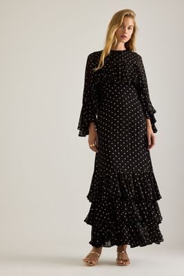 Robe longue à pois lurex Petula Queens of Archive