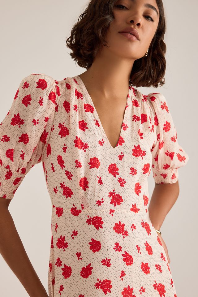 Queens of Archive Bella Rose Tiered Maxi Dress #3