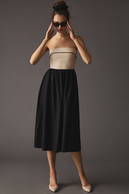 strapless drop waist mini dress sophie rue Chic One Shoulder Bodysuit main image 0