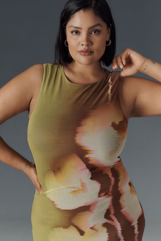 Eloquii Plus Sleeveless Printed Slim Maxi Dress #2