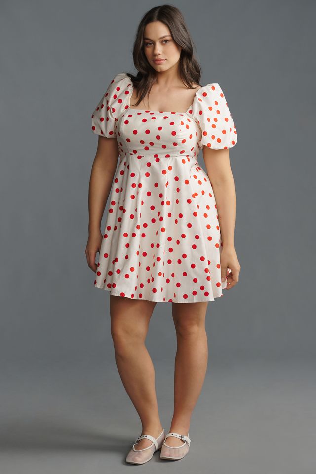 Eloquii Plus Puff-Sleeve Printed Mini Dress #2