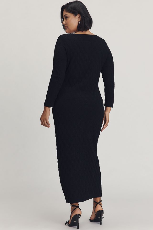 Eloquii Plus Long-Sleeve Sweater Midi Dress #2