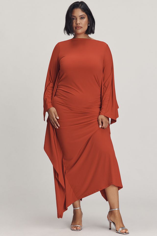 Eloquii Plus Cape Jersey Maxi Dress #1