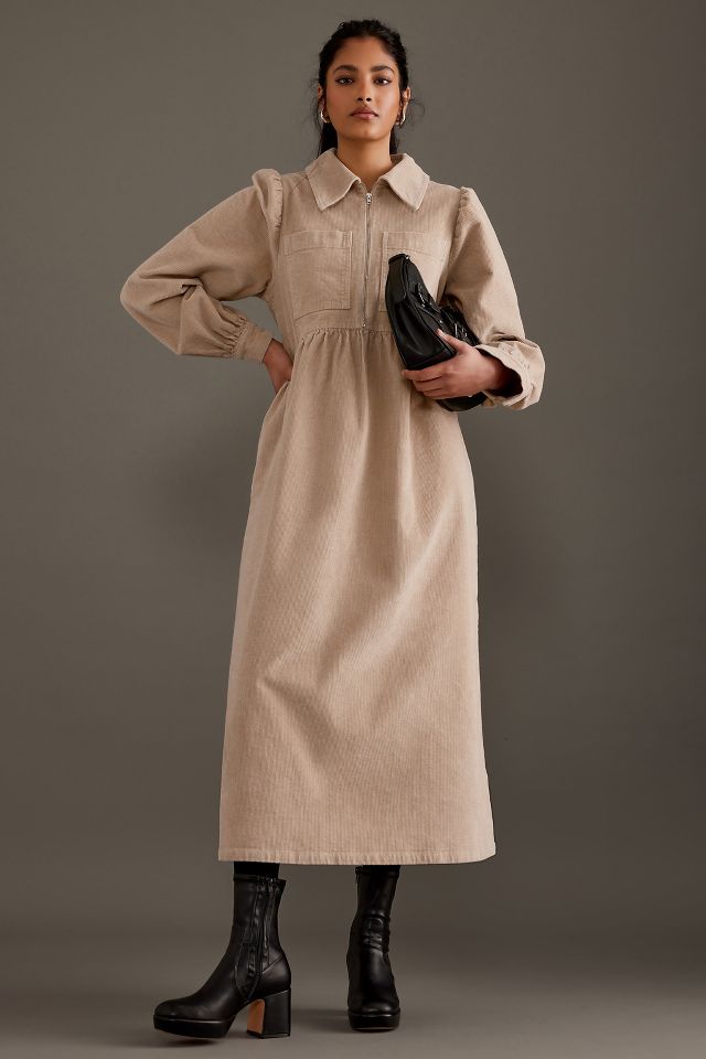 Long sleeve cheap cord dress