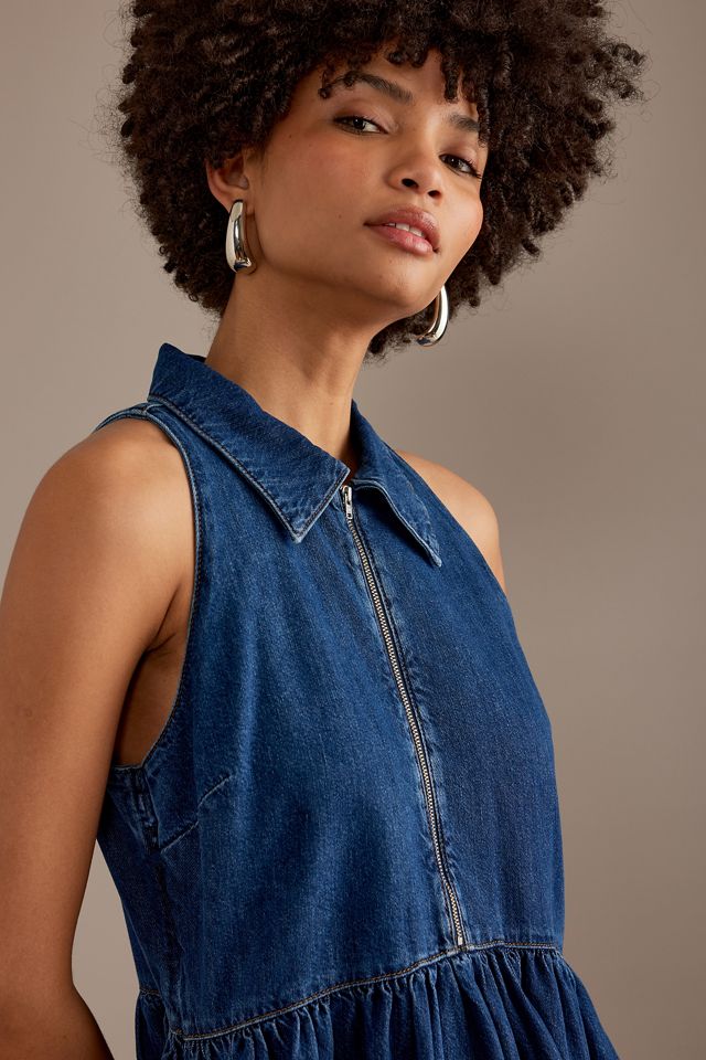 L.elu wear Gabe dress デニムリボンワンピース ALIGNE Gabi Sleeveless Denim Maxi Dress | Anthropologie UK